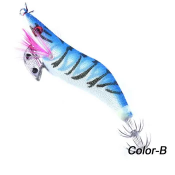 5pcs Trde Plastike Hobotnice, Lignji Šablon Trnek Velikosti 2.5# 3.0# fishing Lure Mešane Barve Sipe Umetne Vabe Lesa Kozice reševanje