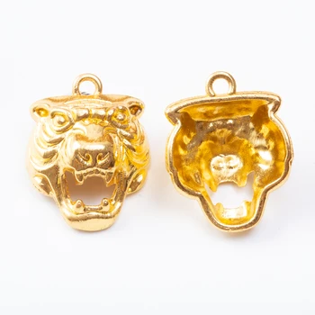 10 kosov retro kovinski cinkove zlitine tiger obesek za DIY ročno izdelan nakit, ogrlico, zaradi česar 7361B