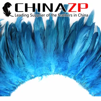 CHINAZP Tovarne Dobre Kakovosti, Beljene in Barvanih Nanizani Petelin Schlappen Perje 12 Barve na Voljo