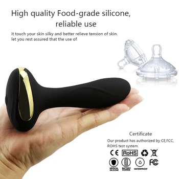Magnetni USB Polnilne Vagina Anals Masaža Sex Igrače za Ženske Silikonski Vibrator Analni Čep z Brezžičnim Daljinskim Massager