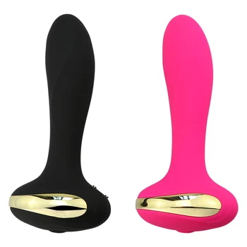 Magnetni USB Polnilne Vagina Anals Masaža Sex Igrače za Ženske Silikonski Vibrator Analni Čep z Brezžičnim Daljinskim Massager