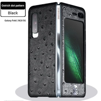 Krokodil vzorec usnjeno Zaščitno Ohišje Za Samsung Galaxy Krat W20 Telefon Dodatki za Zaščito Lupine Zložljiv Zaslon Pokrov