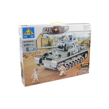 KAZI Velika Panzer IV Tank 1193pcs gradniki Vojaške Vojske Konstruktor določa Izobraževalne Zbiranja Igrač za Otroke Darila