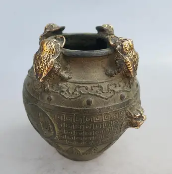 Zbirka kitajski Ročno izdelane stare Pozlačenega brona, zlato urh jug, Doma Dekoracijo starinsko Jar