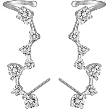 925 sterling srebrni uhani s cirkon divji temperament star nakit uhani za sodobno žensko darila na debelo