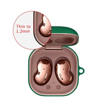 Mehke Silikonske Primeru Brezžične Slušalke Zaščitni Pokrov, 3D Cartoon Srčkan Slušalke Polje Lupini Z Keychain Za Galaxy Brsti v Živo