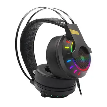 Poklic Gaming Slušalke LED Slušalke, USB Žične Slušalke Glasbo, Slušalke za PC, Laptop PS4 Xbox Enega Računalnika