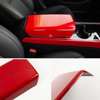 Heenvn Model3 Avto Armrest Polje Zaščitni Pokrov Za Tesla Model 3 Notranja Oprema Za Tesla Model Y Treh Ogljikovih Vlaken ABS
