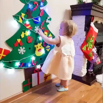 LED čutiti Božično drevo ornament, Božični okraski za dom, božič, novo leto darilo otroci korist DIY natalne dreves doma dekor
