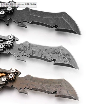 KK77 ročno kovane lovski nož prostem 4CR14 kampiranje preživetje naravnost nož 58HRC multi-funkcionalna kombinacija orodje nož
