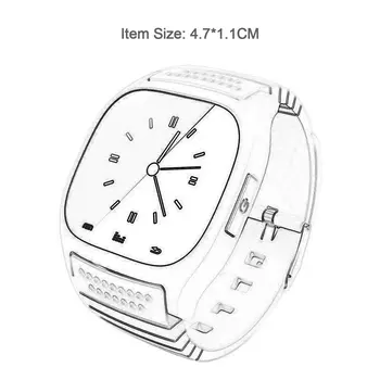 M26 Bluetooth Smart Watch Nepremočljiva Smartwatch Klic Glasbe Pedometer Fitnes Tracker Za Android Pametni Telefon