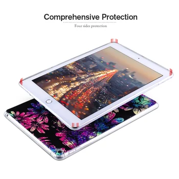 Moda naslikal Primerih Za Apple iPad Zraka 2 Zadevi Ultra-tanko Mehko TPU Srčkan Risanka Živali, Prevleke za iPad 6 iPad6 9.7 palčni Pokrov