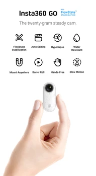 Na zalogi Insta360 ITI delovanje fotoaparata AI auto urejanje hands-free najmanjši stabilizira mini kamera Vlog, kar za iPhone in Android