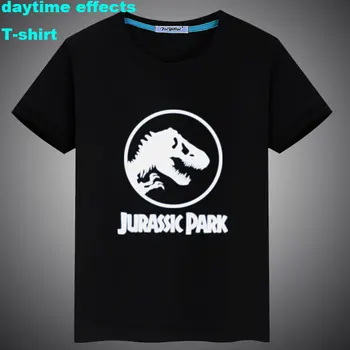 Nov Poletni Svetlobna Jurassic Obdobju Park Natisne Priložnostne Otroci, Dekleta, Fantje Bombaž Majica Vrhovi Tees Moški Ženske Družino T-shirt