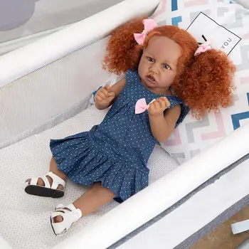 KEIUMI 57 CM Prerojeni Baby Lutke za Celotno Telo, Silikonski Nov Slog Pribor Prosti Hitra Dostava Za Otroke za Rojstni dan
