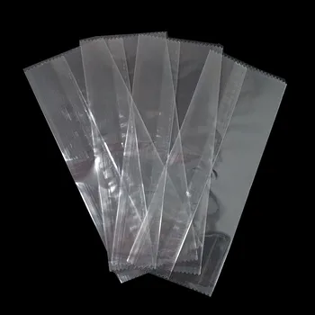 100 kozarcev/veliko 5 Velikosti Jasno Open Top Plastika Led Pop Vrečke Pakiranje Toplote Tesnjenje Ravno Prigrizek Lollipop Paket Torbe, trgovina na Drobno Pack Vrečke