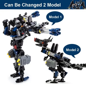 2019 Novo 2-v-1 Preoblikovanje Serie gradniki Nastavite Robot Avto, Tovornjak Model Deformacij Gudi Igrača za boy združljiv