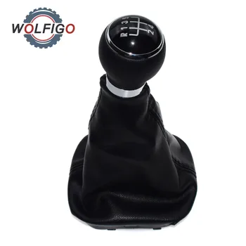 WOLFIGO Nove Black 5-Stopenjski Prestavna Ročica Gaitor Zagona Za VW Volkswagen Golf Jetta MK5 MK6