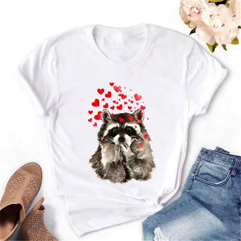 Koala Žvečilni Gumi Tiskanja Ženske Tshirt Poletje Priložnostne Smešno Grafični T Shirt Darilo za Lady Yong Dekle Srčkan Ženski zgornji deli oblačil Tees