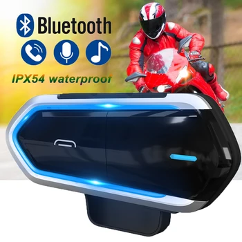 Bluetooth Slušalke IPX54 Vodotesno Brezžično Dolgo Pripravljenosti Čelada Slušalke Enostavno upravljanje motornega kolesa za Varčevanje z Energijo Glasbe