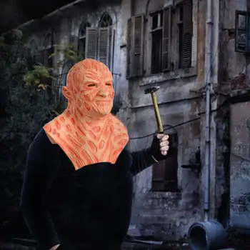 Freddy Krueger iz Lateksa Masko, Rokavice Kostumi za Odrasle Osebe Kostum petek 13. Morilci Jason Horror Filmov Strašljivo Masko A