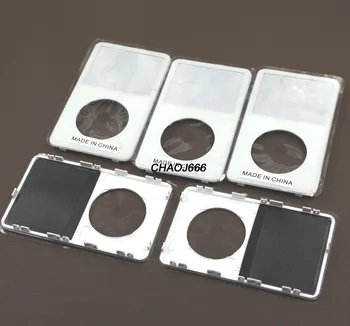 5pcs Črno Bel Spredaj Faceplate Stanovanj Primeru Pokrovček z Objektiva za iPod 5. gen Video iPod 5. Video 30GB 60GB 80GB