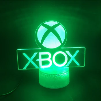 XBOX Igra Doma, Igre Najboljše darilo za Fanta LED Nočna Lučka USB Neposredno Dobavo Risanka App Nadzor Otrok Rojstni dan Darila 3d Lučka