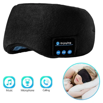 Bluetooth 5.0 Spalna Oči Masko Za Slušalke Potovanja Glasbo Brezžično Oči Odtenki, Ki Teče Športne Slušalke
