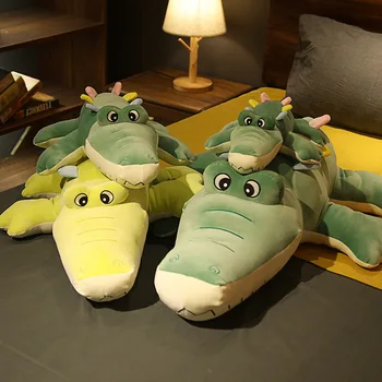 Velikan Velikost Resničnem Življenju Krokodil Polnjene Lutka Srčkan Živali Plišastih Igrač za otroke, ki so Mehke Blazine Lepo Darilo za Otroke