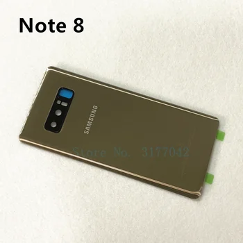 Za Samsung Galaxy Note 9 N960 N960F Opomba 8 N950 N950F Nazaj Stekleni Pokrov Baterije Zadnja Vrata Stanovanja Primeru Fotoaparat Objektiv Stekla Okvir