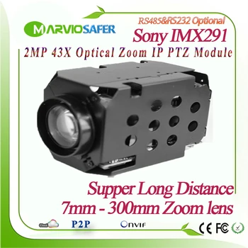 H. 265 1080P 2MP 42X 7-300 mm Optični Zoom Objektiv IP PTZ Netowork Modula Kamere Sony IMX291 Senzor Onvif PELCO-D/PELCO-P Sony Vizum