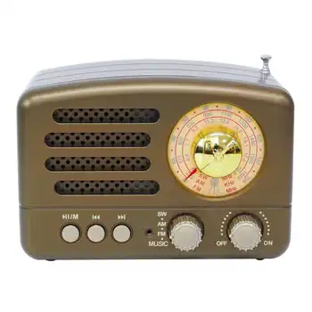 130x90x70mm Rdeče/Prenosni Aparat za Vintage Retro Radio AM FM SW bluetooth Zvočnik TF Reža za Kartico USB Polnjenje Doma Travel Mini Radio