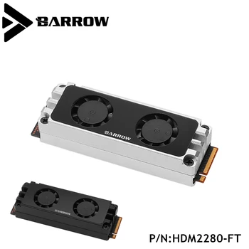 Barrow SSD Blok dual fan 2280 22110 PCIE SATA M. 2 Dvojno Stranicami Pomožni Hladilni Trdi disk radiator HDM2280-FT