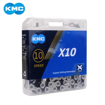 KMC X10 MTB Cestno Kolo Verige 116L 10 Hitrost Kolo Verige Čarobni Gumb Gore Z Original škatlo