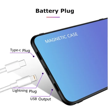 KQJYS Wireless Power Bank Baterija Polnjenje Kritje Za Mi 10 Pro Baterije Primeru Magnetni Polnilnik Primerih Za Xiaomi Mi 10