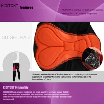 KIDITOKT 2020 Pro Bib Hlače Z 3D Gel Oblazinjeni Rogelli Shockproof Kolesarjenje Nogavice Ženske Kolesarske Hlače Gorsko Kolo Kolesarjenje