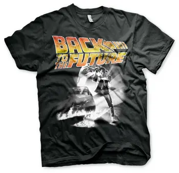 T-Shirt Nazaj v Prihodnost Plakat Človek Jersey Nazaj v prihodnost uradni - show originalni naslov Moški Majica s kratkimi rokavi Moški Bombaž