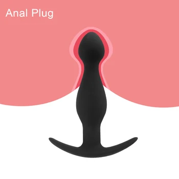 EXVOID Spolnih Igrač za Moške, Ženske Butt Plug za Začetnike Analni Čep Vagine, Anusa Dilator G-spot Massager Analne Kroglice Silikonski Vibrator
