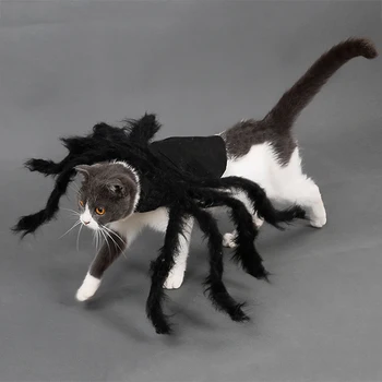 Nova Halloween Pet Pajek Oblačila Simulacije Črni Pajek Kuža, Cosplay Kostum Za Pse, Mačke Stranka, Cosplay Smešno Mačka Obleko
