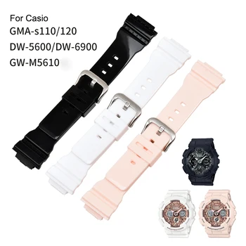 Mehko Watchband za Casio G-Shock DW5600 GW-M5610 gma-s110 gma-s120 DW-6900 Šport Gledam Trak Zamenjava Zapestnica Pasu za dodatno Opremo