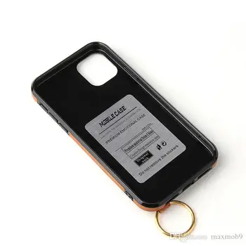 Usnje moda oporo primeru za Iphone 11 pro x xr xs max primeru mobilni telefon pokrijemo s kreditno kartico sim obroči pašček za zapestje