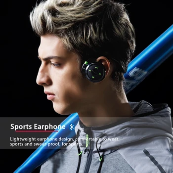 PLUFY Brezžična tehnologija Bluetooth Šport Slušalke Radio Mp3 Predvajalnik Neckband Stereo Slušalke Podpira Pomnilniške Kartice