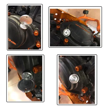 Motorno kolo CNC Aluminija Anti-theft Olje navoj Možganov Plug Varen Ključ za Zaklepanje Pokrova za KTM DUKE 390 obdobje 2013-2018 125 200 250 2017 2018