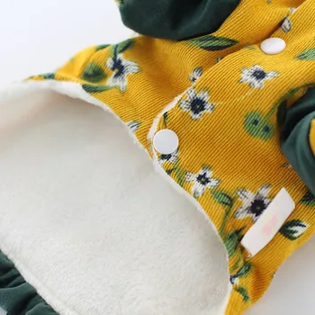 Pozimi Toplo-Bisage, Plašči za Chrysanthemum Češnja Kitajski Slog Pet Oblačila Runo Notranjosti XS S M L XL